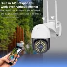 Vonkajšia Wi-Fi vonkajšia kamera s automatickým sledovaním pohybu