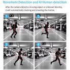 Vonkajšia Wi-Fi vonkajšia kamera s automatickým sledovaním pohybu