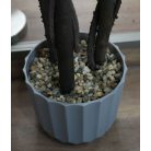 Umelý krušpán v tvare gule s kvetináčom - 3 guličkový