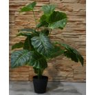 Výnimočne krásna umelá rastlina Alocasia v kvetináčoch - 70 cm