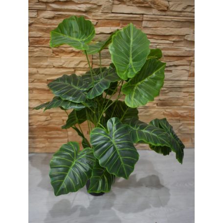 Výnimočne krásna umelá rastlina Alocasia v kvetináčoch - 70 cm