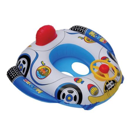 Nafukovacia plávajúca guma pre deti so žltým volantom - 70 cm