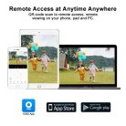 Profesionálna vonkajšia kamera (Wi-Fi), s tromi šošovkami, funkciou nočného videnia, 10x priblížením, detekciou pohybu, bezplatnou aplikáciou