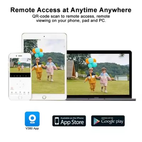 Profesionálna vonkajšia kamera (Wi-Fi), s tromi šošovkami, funkciou nočného videnia, 10x priblížením, detekciou pohybu, bezplatnou aplikáciou