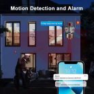 Profesionálna vonkajšia kamera (Wi-Fi), s tromi šošovkami, funkciou nočného videnia, 10x priblížením, detekciou pohybu, bezplatnou aplikáciou