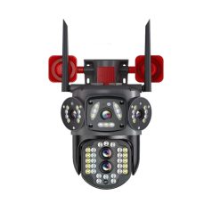   Profesionálna 12 MP vonkajšia kamera (Wi-Fi), s tromi šošovkami, funkcia nočného videnia, 10x zoom, detekcia pohybu, bezplatná aplikácia