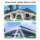 Profesionálna 12 MP vonkajšia kamera (Wi-Fi), s tromi šošovkami, funkcia nočného videnia, 10x zoom, detekcia pohybu, bezplatná aplikácia