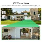 Profesionálna 12 MP vonkajšia kamera (Wi-Fi), s tromi šošovkami, funkcia nočného videnia, 10x zoom, detekcia pohybu, bezplatná aplikácia