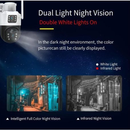 Solárne napájaná 5 MP vonkajšia vodotesná (Wi-Fi), otočná vonkajšia kamera s funkciou automatického sledovania - 8 ZOOM