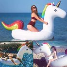 Obrovská nafukovacia podložka v tvare jednorožca - 141 cm x 115 cm x 115 cm