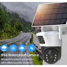 Solárne napájaná 5 MP vonkajšia SIM karta, vodotesná, otočná vonkajšia kamera s funkciou automatického sledovania - 8x ZOOM