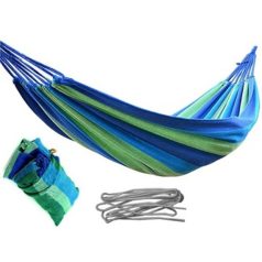   Hojdacia sieť z pevného materiálu - modrá, žltá, zelená - 280 cm x 150 cm