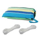 Hojdacia sieť z pevného materiálu - modrá, žltá, zelená - 280 cm x 150 cm