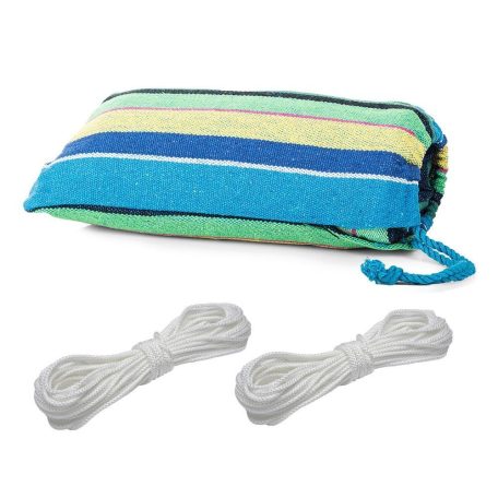 Hojdacia sieť z pevného materiálu - modrá, žltá, zelená - 280 cm x 150 cm