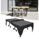 Ochranný poťah na pingpongový stôl odolný voči oderu a vode v čiernej farbe - 280 cm x 153 cm x 73 cm