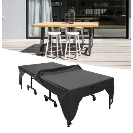 Ochranný poťah na pingpongový stôl odolný voči oderu a vode v čiernej farbe - 280 cm x 153 cm x 73 cm