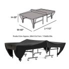 Ochranný poťah na pingpongový stôl odolný voči oderu a vode v čiernej farbe - 280 cm x 153 cm x 73 cm