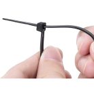 Sťahovacie pásky 25 x 250 mm, 25 x 200 mm, 25 x 150 mm, 25 x 100 mm - 100 ks, čierna