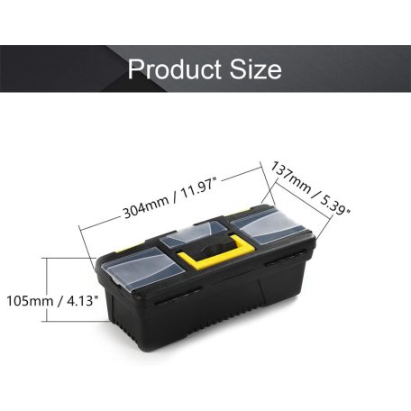 M 30x13x10 cm  Odolný plastový box na náradie