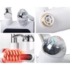 Nástenný prietokový ohrievač vody s LED displejom a sprchovou hlavicou - 3000 W