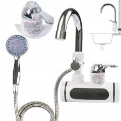   Nástenný prietokový ohrievač vody s LED displejom a sprchovou hlavicou - 3000 W