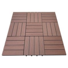   Moderný hnedý WPC 3D podlahový panel, obkladová doska v štýle Nevada (30 cm x 30 cm)