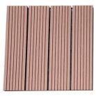 Moderný hnedý WPC 3D podlahový panel, obkladová doska v štýle Nevada (30 cm x 30 cm)