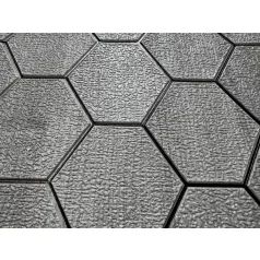   Austin sivý hexagónový (včelí plást) 3D nástenný panel (67×67 cm) – samolepiaci