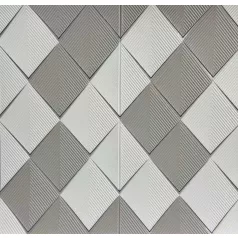   Seattle béžovo-biely štvorcový 3D nástenný panel (67×67 cm) – samolepiaci