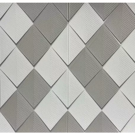 Seattle béžovo-biely štvorcový 3D nástenný panel (67×67 cm) – samolepiaci