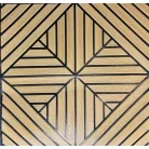 Charlotte béžovo-čierny 3D nástenný panel s drevenou kresbou (67×67 cm) – samolepiaci