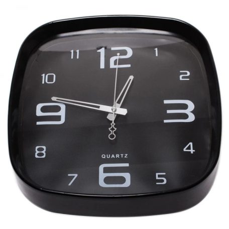30 cm-ové štýlové čierne nástenné hodiny s jasne viditeľným ciferníkom