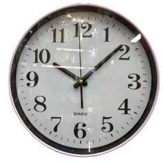   30 cm-ové štýlové okrúhle biele nástenné hodiny s jasne viditeľným ciferníkom