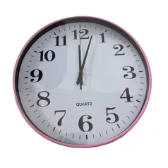   30 cm-ové štýlové okrúhle biele nástenné hodiny s jasne viditeľným ciferníkom
