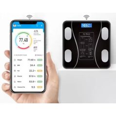   Inteligentná elektronická kúpeľňová váha s LCD displejom a aplikáciou - maximálne 180 kg