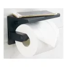Držiak na toaletný papier s poličkou