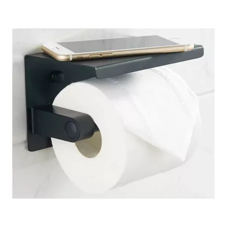 Držiak na toaletný papier s poličkou