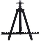 Maliarský, skladací, nastaviteľný kovový stojan v čiernej farbe - 52-150 cm