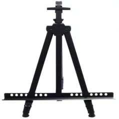   Maliarský, skladací, nastaviteľný kovový stojan v čiernej farbe - 52-150 cm