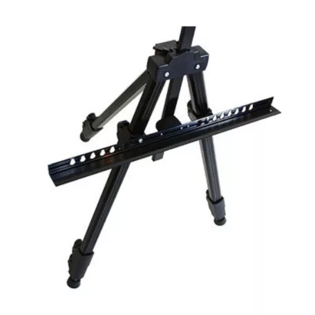 Maliarský, skladací, nastaviteľný kovový stojan v čiernej farbe - 52-150 cm