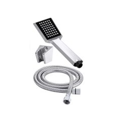 Elegantná chrómová sprchová hlavica s držiakom