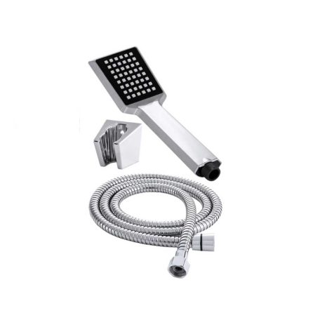 Elegantná chrómová sprchová hlavica s držiakom