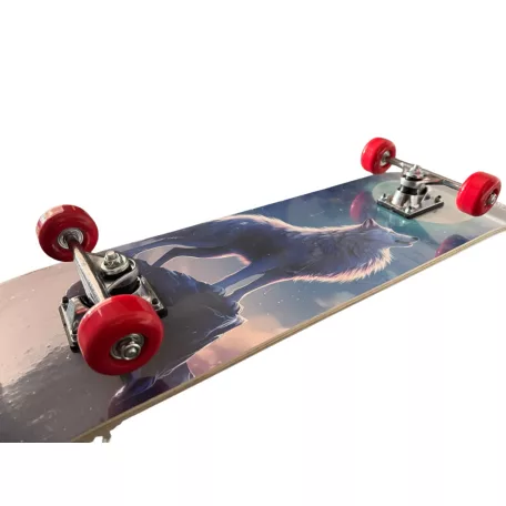 Skateboard 78 cm x 19,5 cm - USA edícia - Wolf