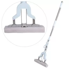   Žmýkací špongiový mop s teleskopickou rukoväťou - 135 cm