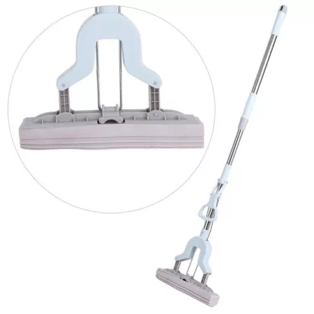 Žmýkací špongiový mop s teleskopickou rukoväťou - 135 cm