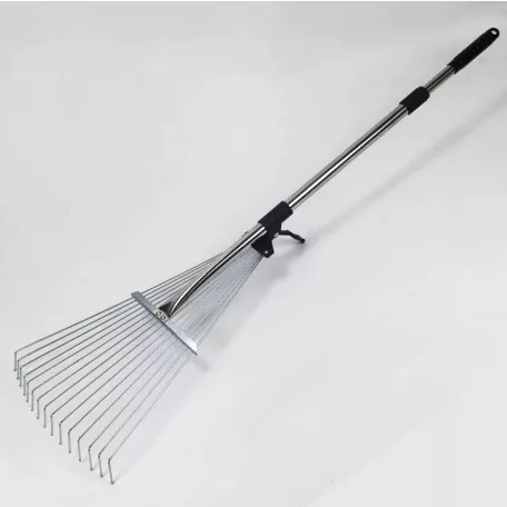 Nastaviteľné hrable na lístie s teleskopickou rukoväťou - 120 cm
