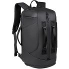 Multifunkčný cestovný batoh v čiernej farbe