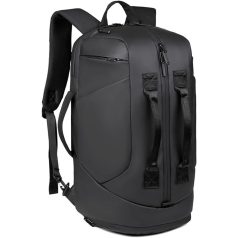 Multifunkčný cestovný batoh v čiernej farbe