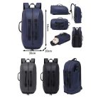 Multifunkčný cestovný batoh v čiernej farbe