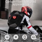 Čierny batoh s LED očami, ktoré je možné nastaviť pomocou telefónu